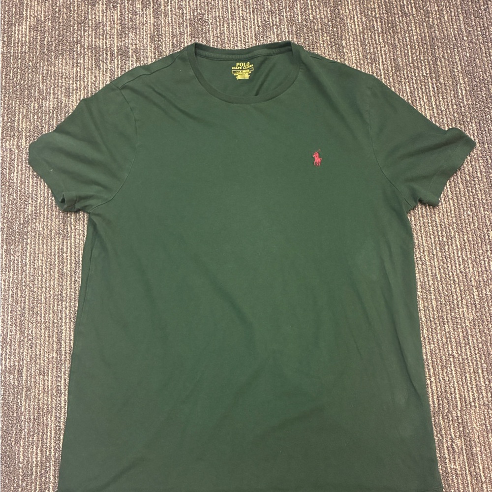 Polo by Ralph Lauren Men's Forest Green Short Sleeve Tee